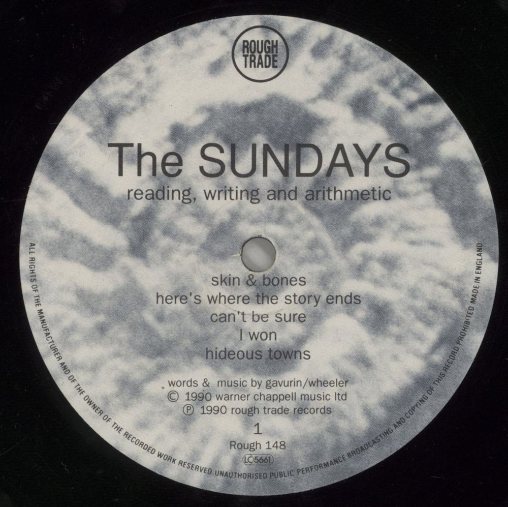 The Sundays Reading Writing And Arithmetic - VG Sleeve UK vinyl LP album (LP record) SUNLPRE862996