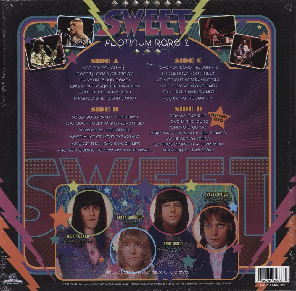 The Sweet Platinum Rare VOL 2 - RSD 2022 - Metallic Silver Vinyl UK 2-LP vinyl record set (Double LP Album) 085218027773