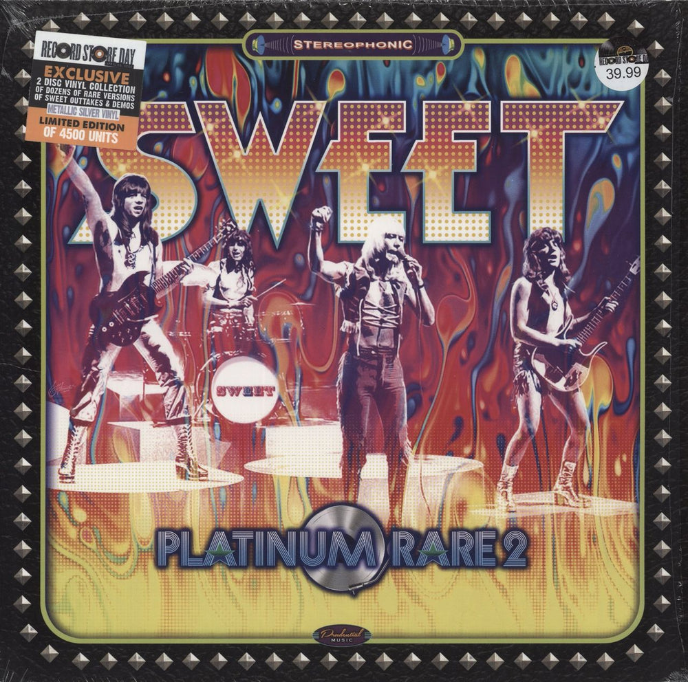 The Sweet Platinum Rare VOL 2 - RSD 2022 - Metallic Silver Vinyl UK 2-LP vinyl record set (Double LP Album) RRC-0019