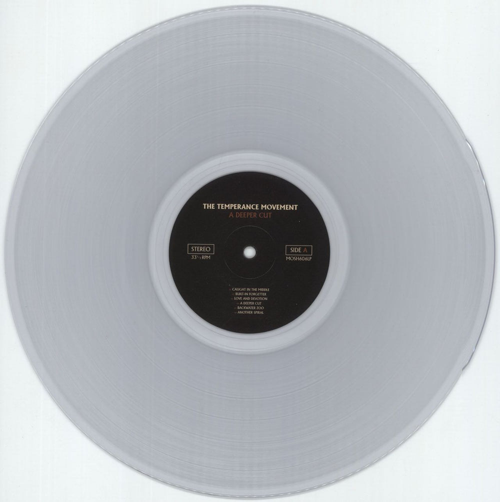 The Temperance Movement A Deeper Cut - Clear Vinyl - Autographed Print UK vinyl LP album (LP record) XWXLPAD875525