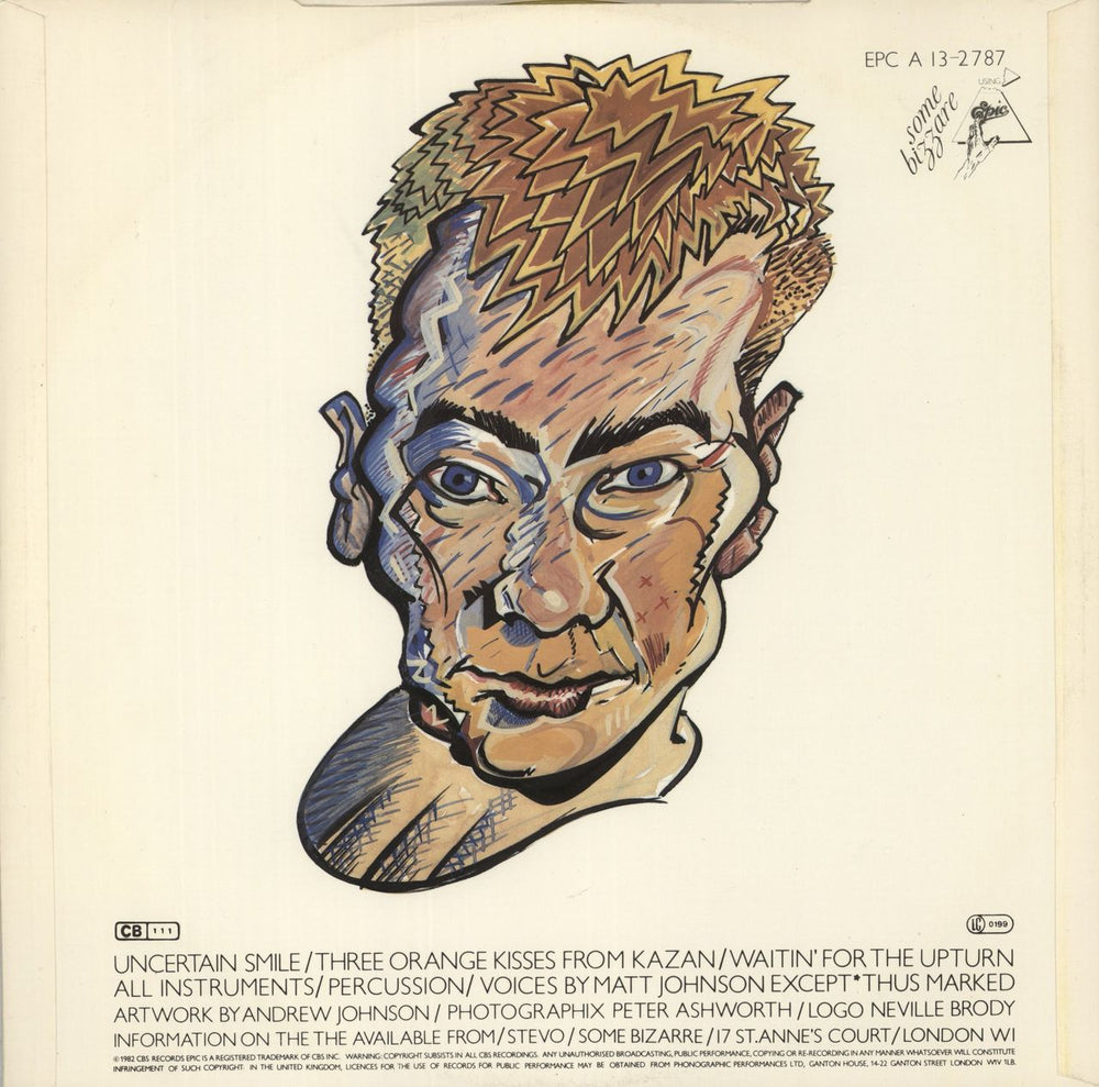 The The Uncertain Smile - Yellow Vinyl UK 12" vinyl single (12 inch record / Maxi-single)