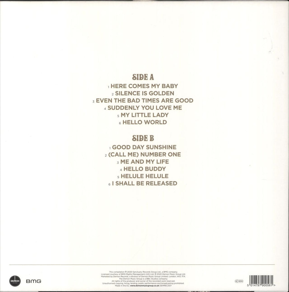 The Tremeloes Gold - Gold Vinyl UK vinyl LP album (LP record) 5014797900561