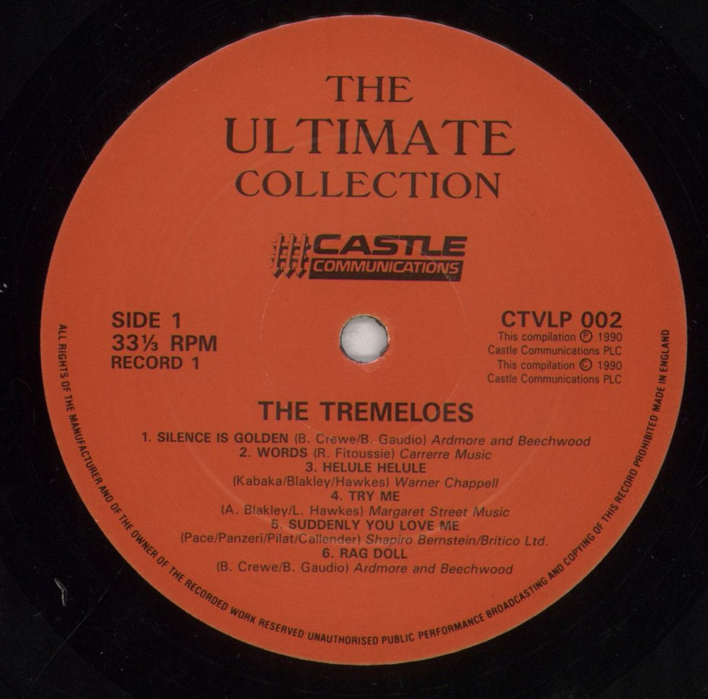 The Tremeloes The Ultimate Collection UK 2-LP vinyl record set (Double LP Album) TRE2LTH703403