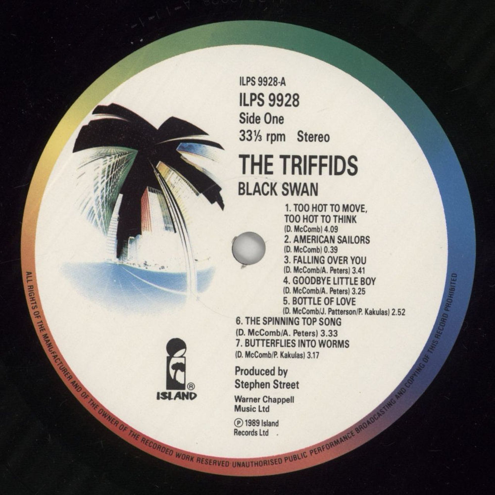 The Triffids (80s) The Black Swan UK vinyl LP album (LP record) TFILPTH518653