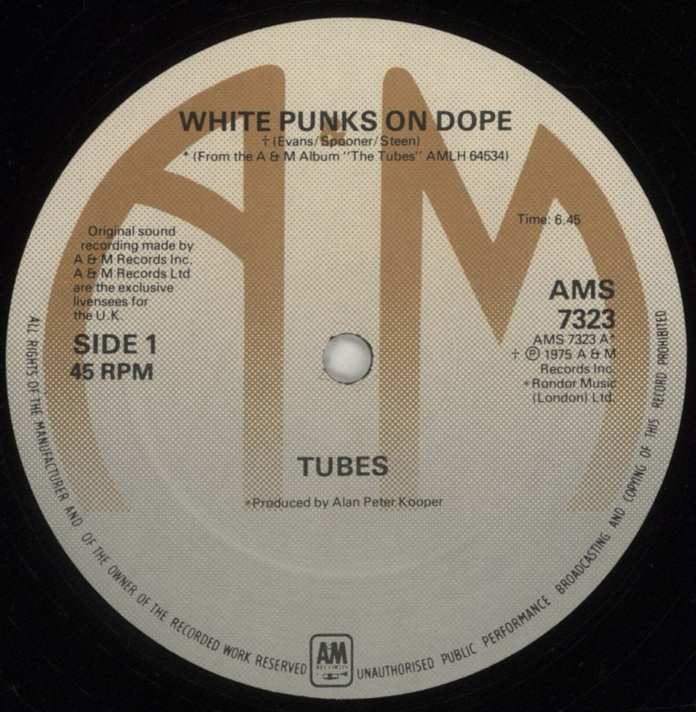 The Tubes White Punks On Dope UK 12" vinyl single (12 inch record / Maxi-single) TBE12WH97173