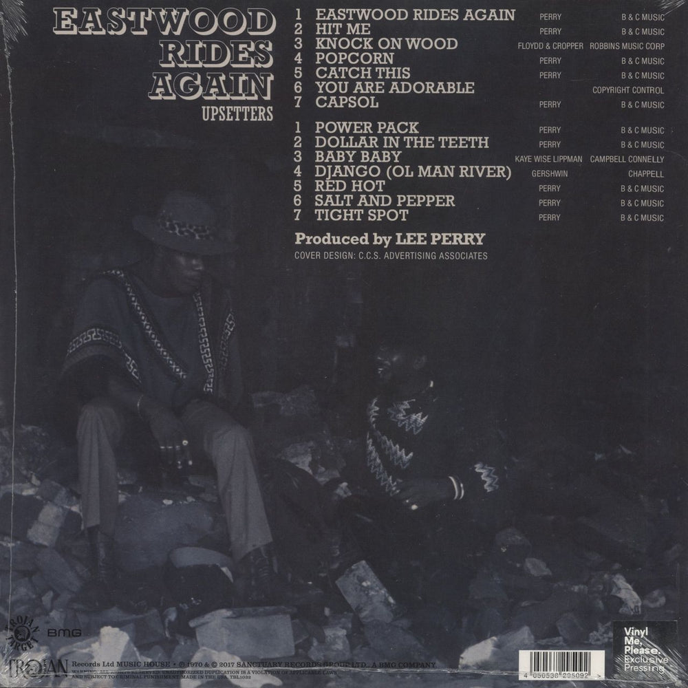 The Upsetters Clint Eastwood Rides Again - Orange/Red Splatter Vinyl - Sealed UK vinyl LP album (LP record) 4050538295092