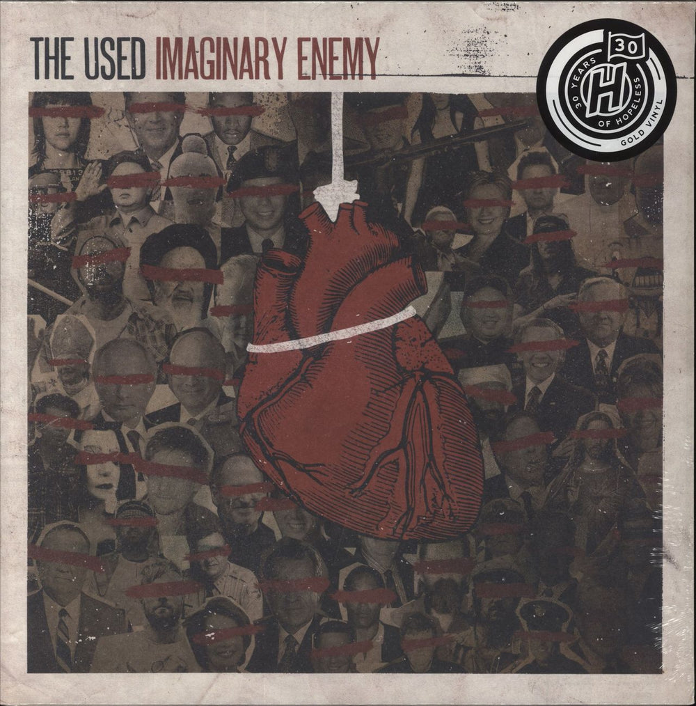 The Used Imaginary Enemy - Gold Vinyl - Sealed US vinyl LP album (LP record) HR793-1