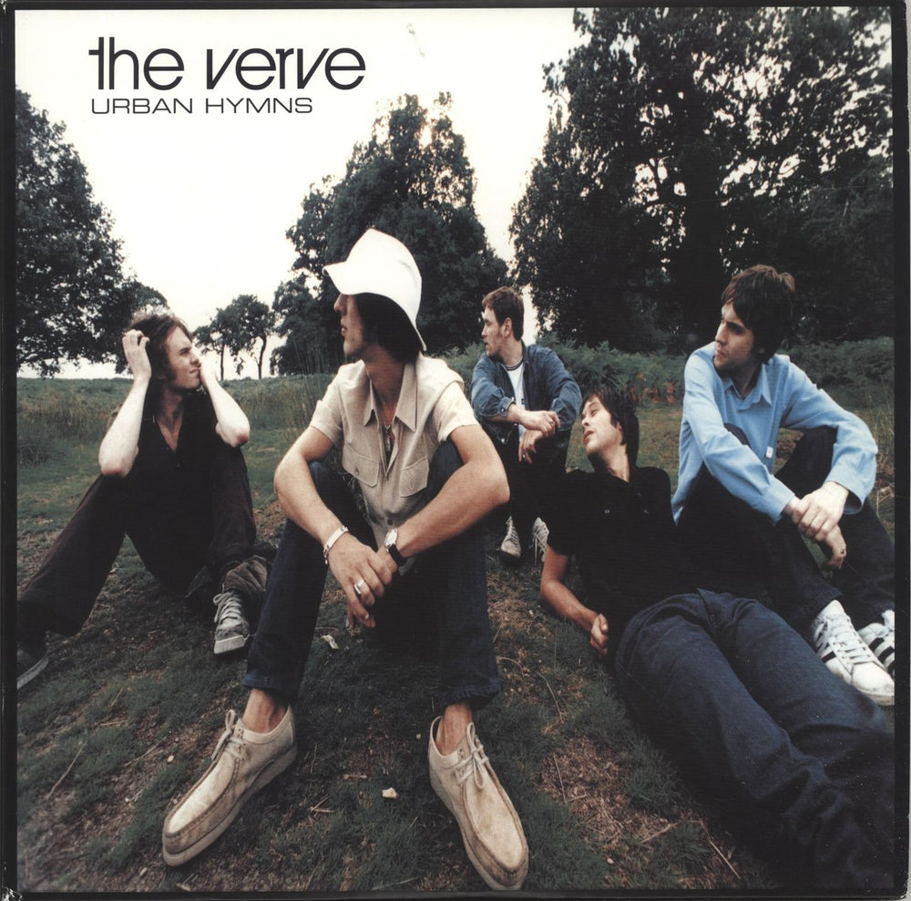 The Verve Urban Hymns - 1st Picture Labels [W/O Perimeter Text]- EX UK 2-LP vinyl record set (Double LP Album) HUTLP45