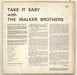 The Walker Brothers Take It Easy With The Walker Brothers - EX UK vinyl LP album (LP record) TWBLPTA736813