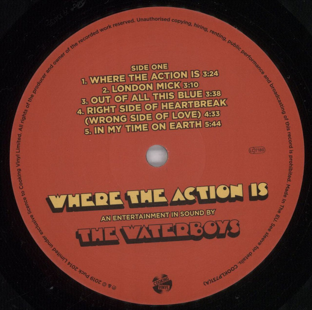 The Waterboys Where The Action Is - 180gram Vinyl UK vinyl LP album (LP record) WATLPWH834054