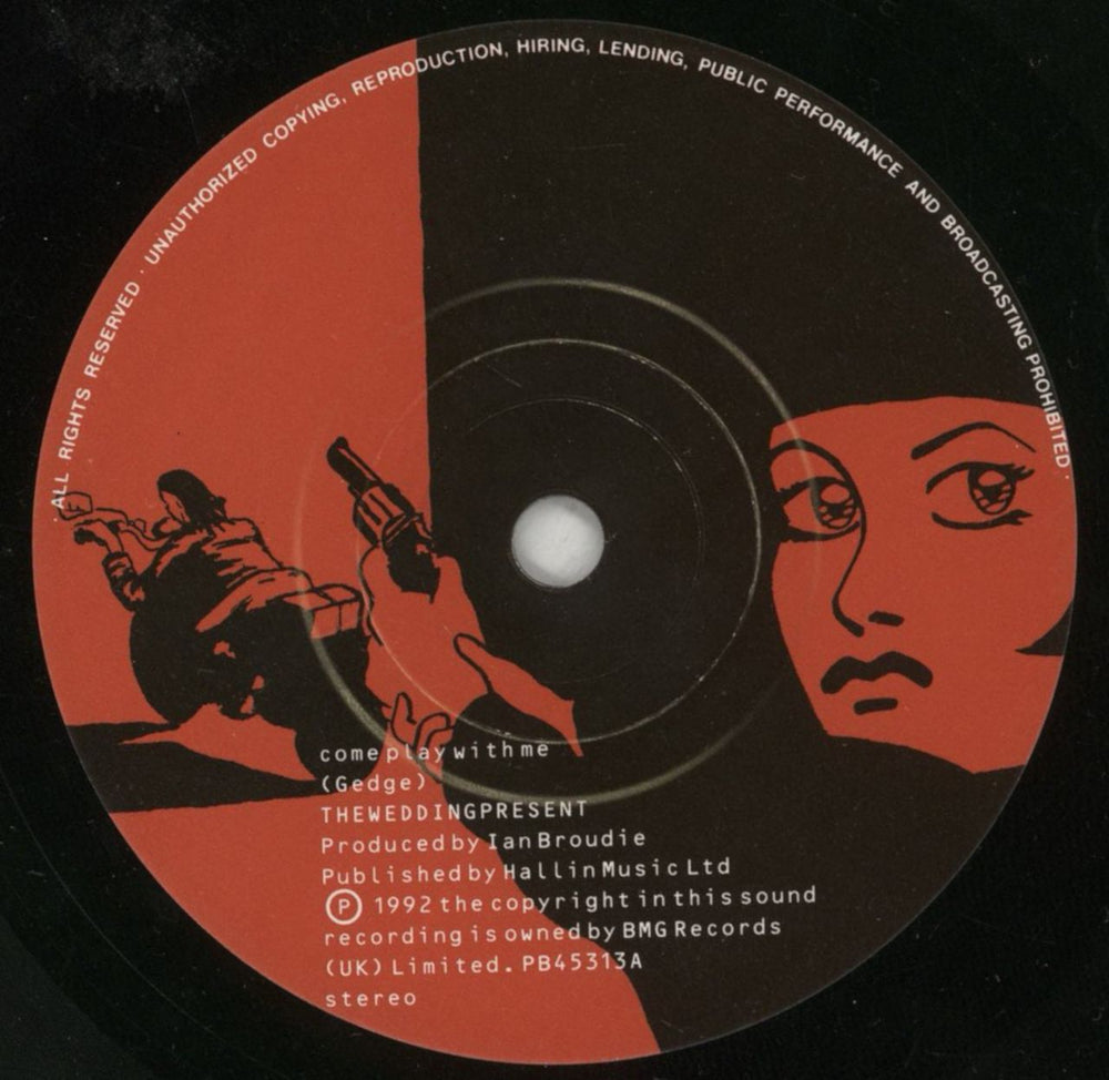 The Wedding Present Come Play With Me UK 7" vinyl single (7 inch record / 45) TWP07CO04932