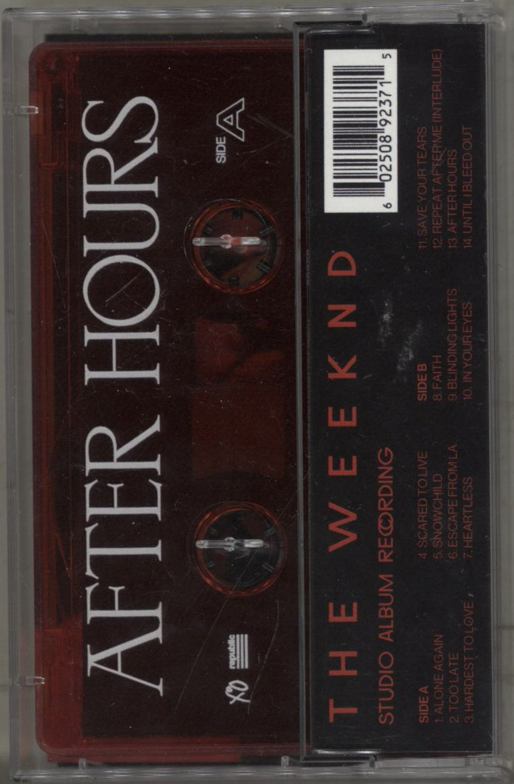 The Weeknd After Hours US cassette album 602508923715