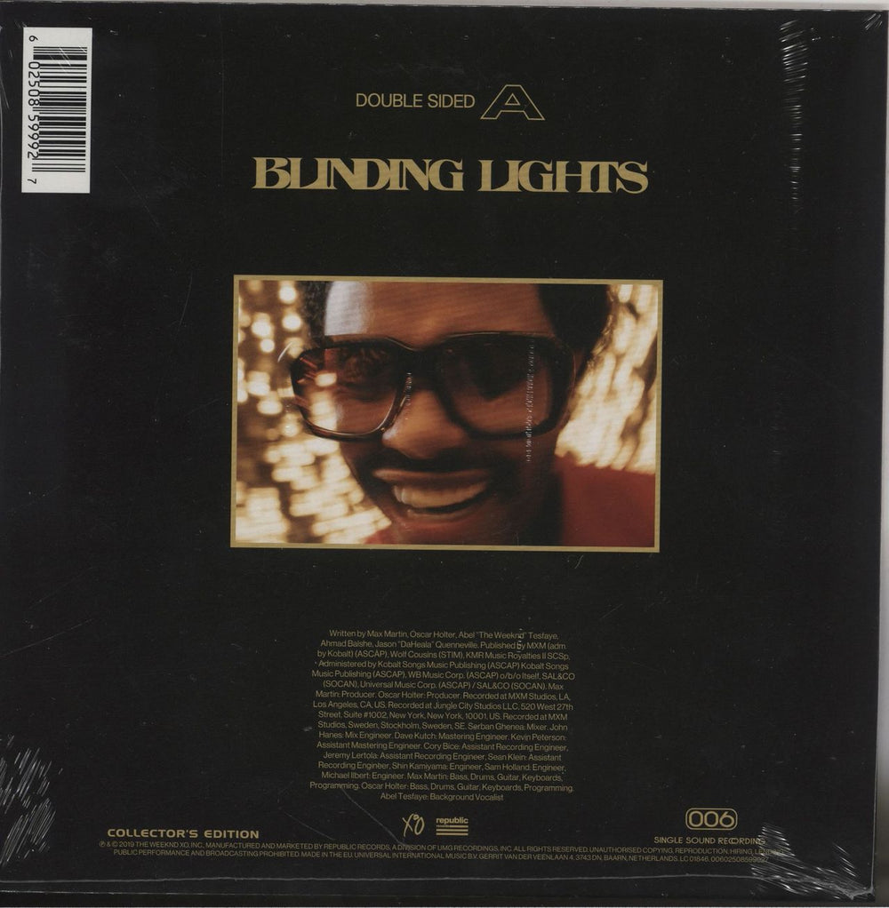 The Weeknd Blinding Lights - Sealed UK 7" vinyl single (7 inch record / 45) YRS07BL758896