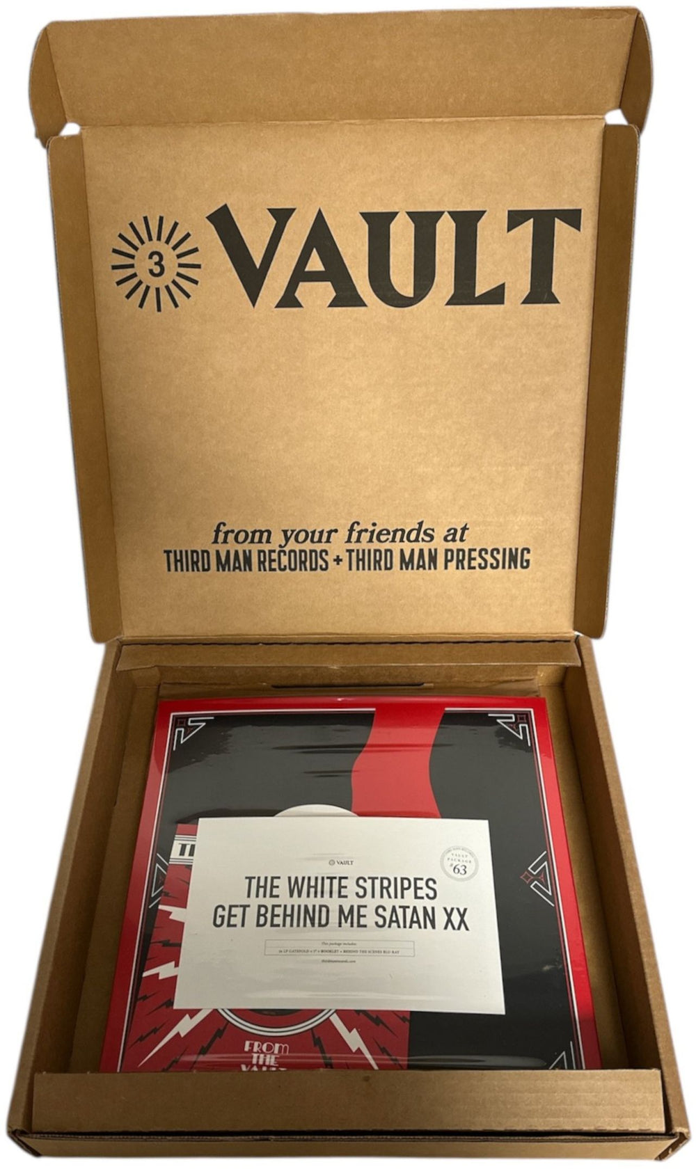 The White Stripes Get Behind Me Satan XX - Vault Package 63 + Mailer US 2-LP vinyl record set (Double LP Album) TMR-1023