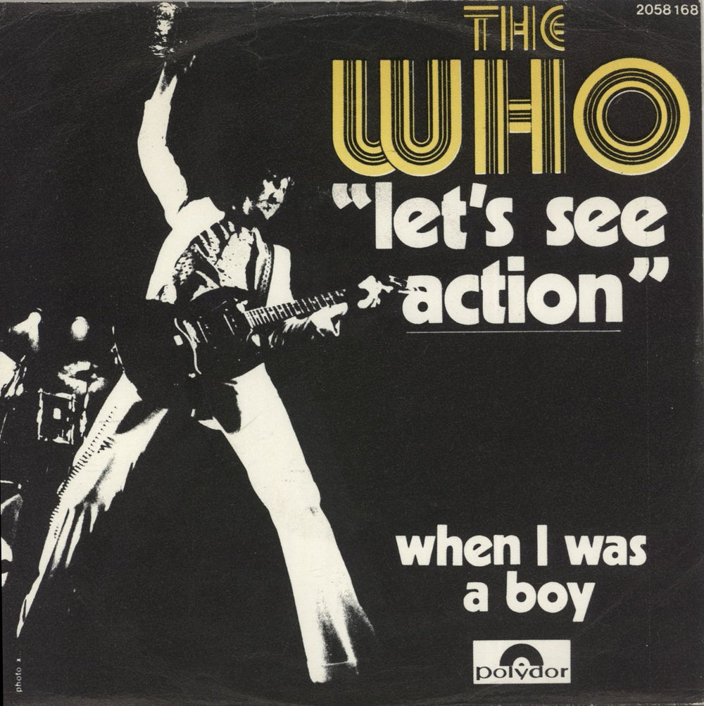 The Who Let's See Action Belgian 7" vinyl single (7 inch record / 45) 2058168