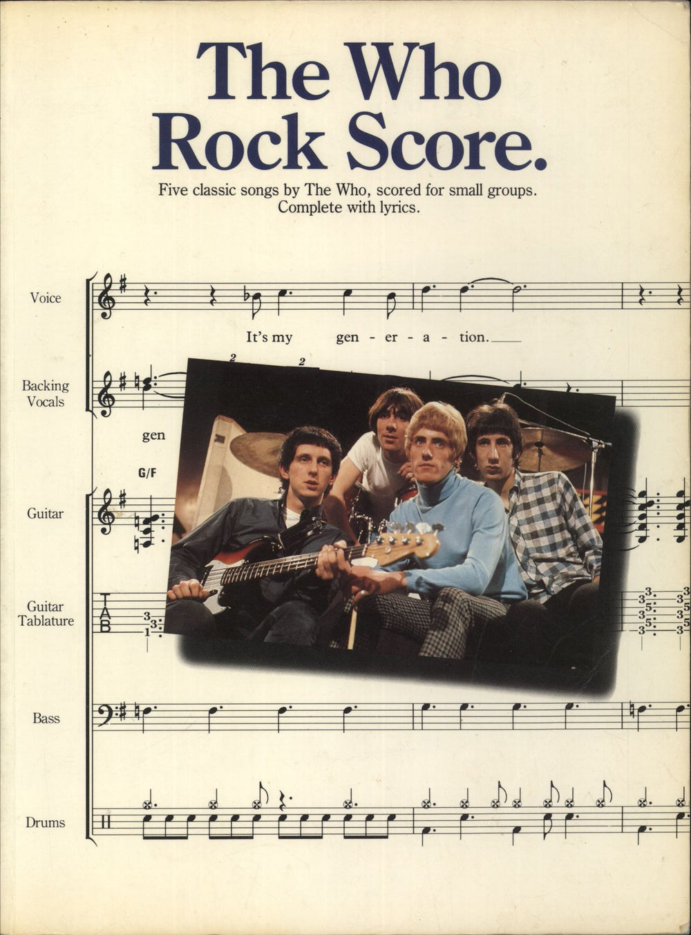 The Who The Who Rock Score UK book AM77793
