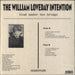 The William Loveday Intention Blud Under The Bridge UK vinyl LP album (LP record) 5020422054615