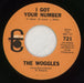 The Woggles I Got Your Number US 7" vinyl single (7 inch record / 45) 9JU07IG871181