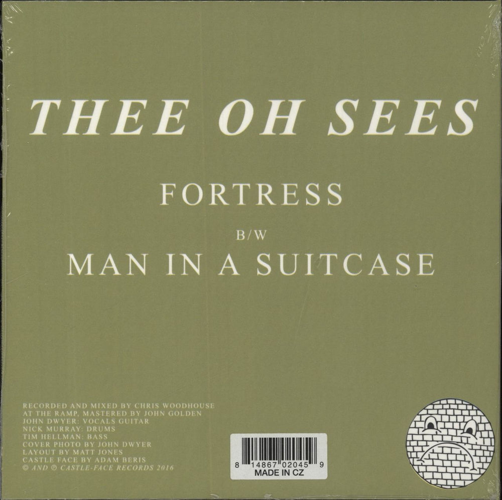 Thee Oh Sees Fortress - shrink US 7" vinyl single (7 inch record / 45)