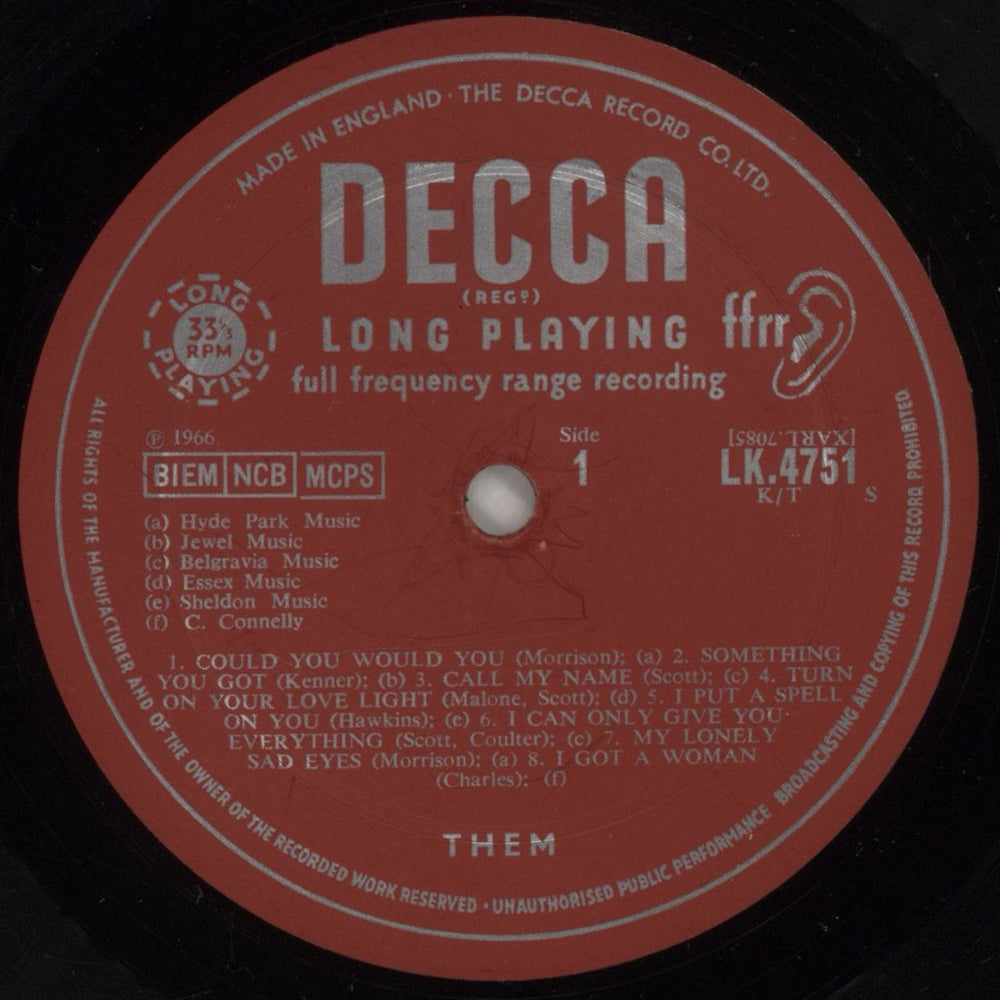 Them Again - Mono - VG/G UK vinyl LP album (LP record) T-MLPAG871943