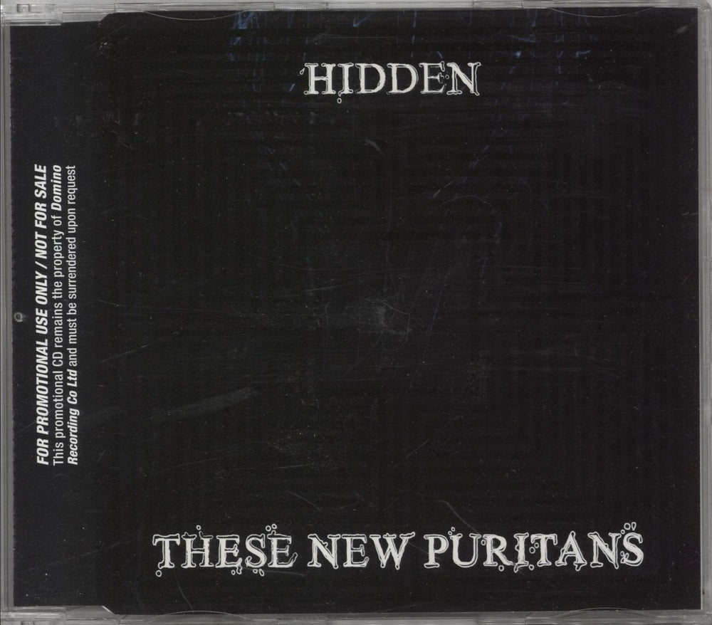 These New Puritans Hidden UK Promo CD album (CDLP) WIGCD241P / ARC065P