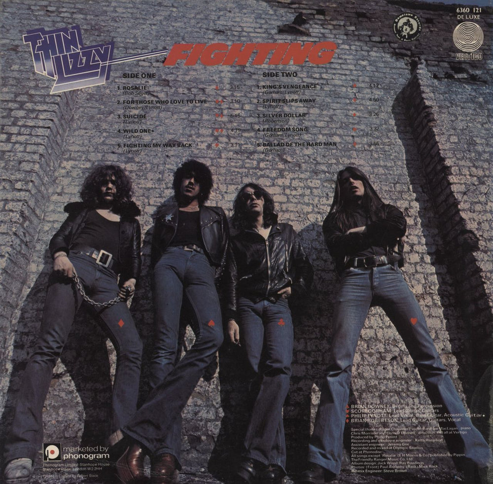 Thin Lizzy Fighting - 1st UK vinyl LP album (LP record)