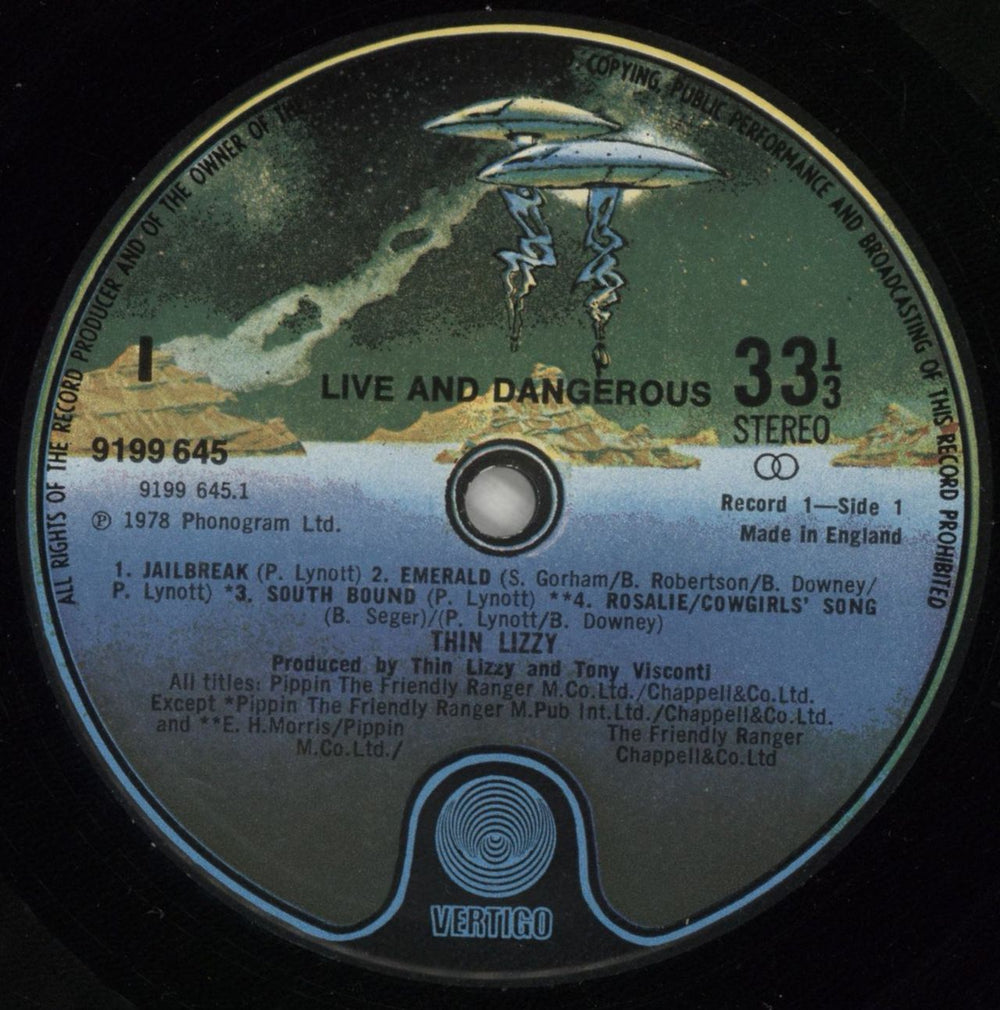 Thin Lizzy Live And Dangerous - EX - TL Collection insert UK 2-LP vinyl record set (Double LP Album) THI2LLI874122
