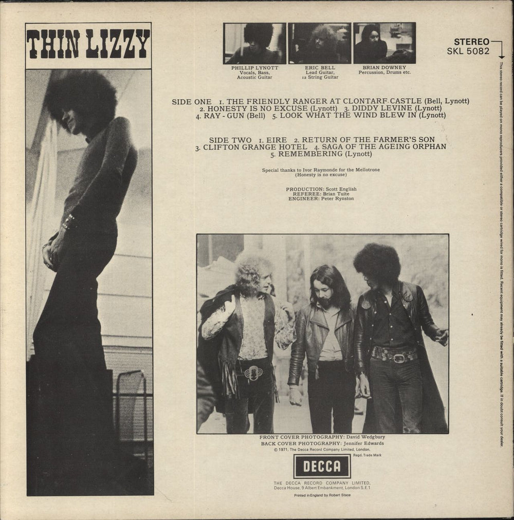 Thin Lizzy Thin Lizzy UK vinyl LP album (LP record)