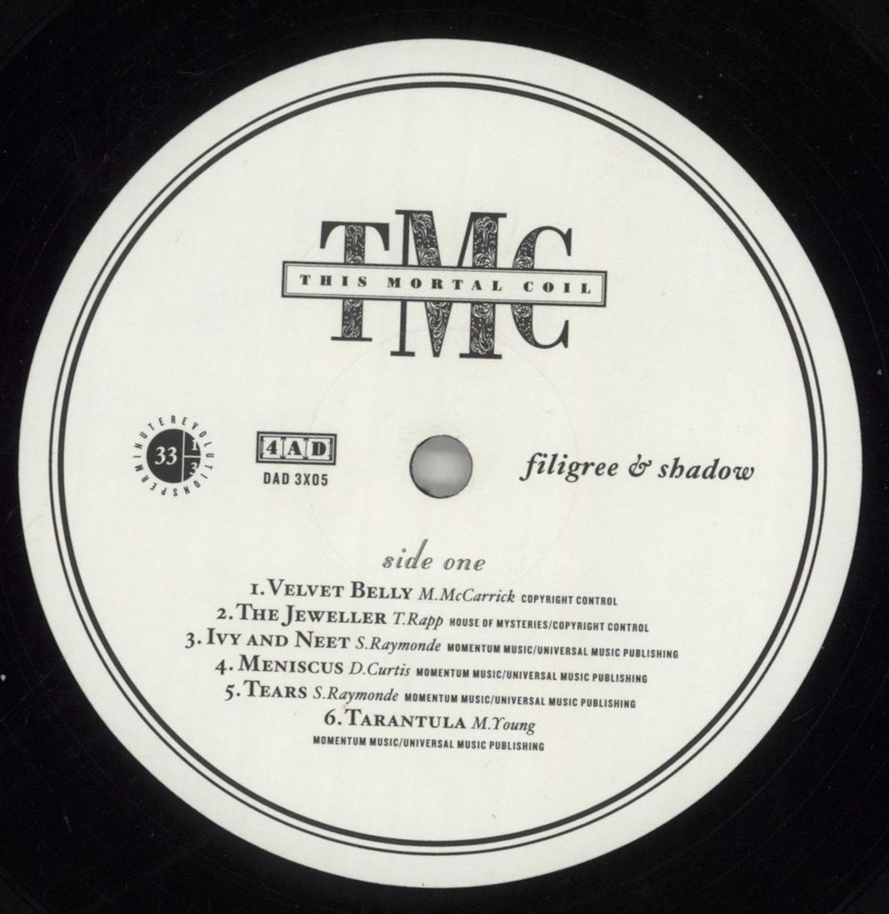 This Mortal Coil Filigree & Shadow - EX UK 2-LP vinyl record set (Double LP Album) TMC2LFI860869