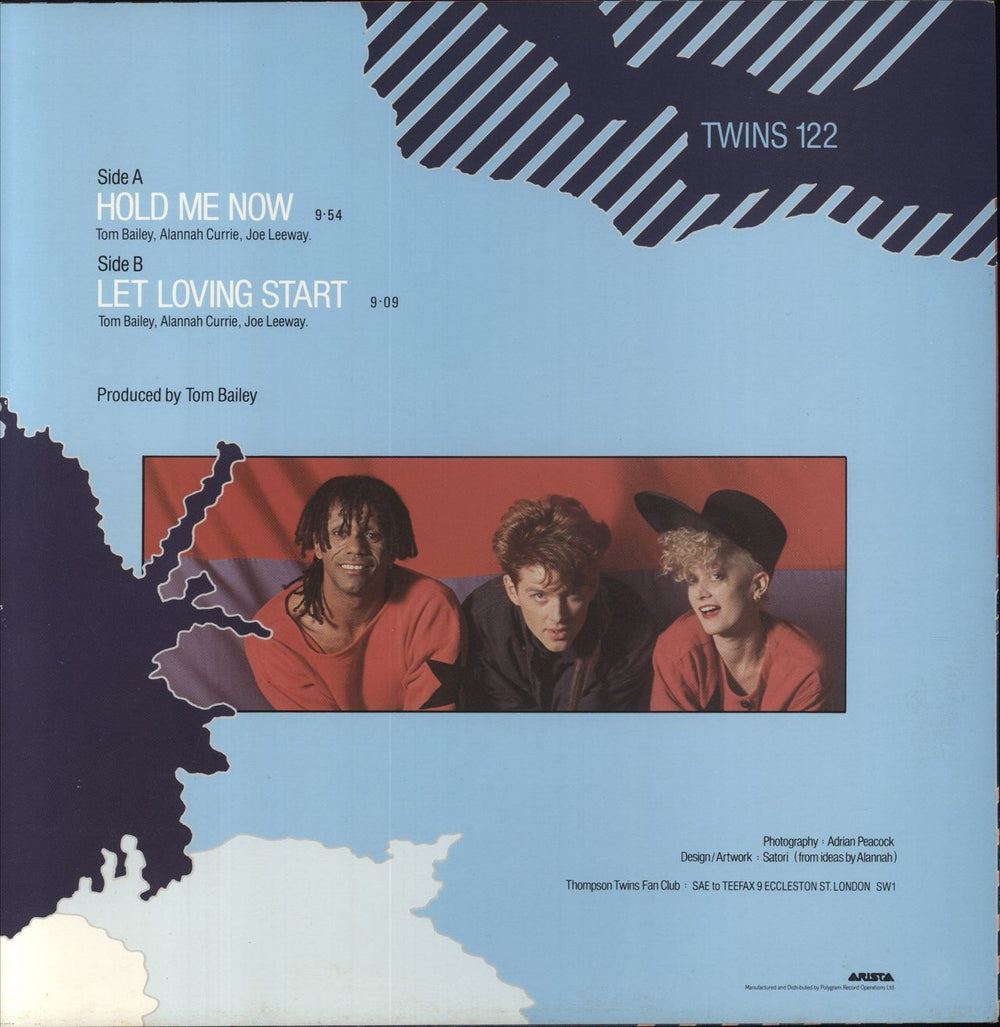 Thompson Twins Hold Me Now UK 12" vinyl single (12 inch record / Maxi-single)