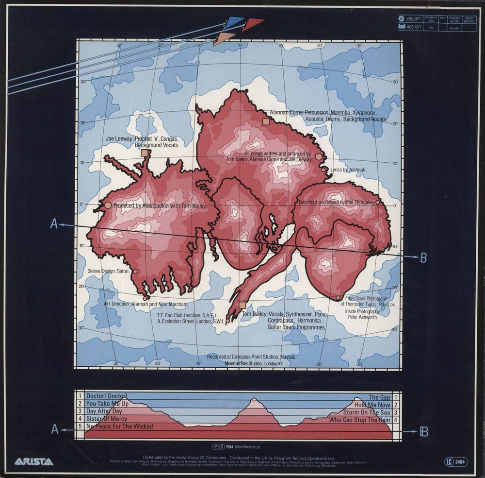 Thompson Twins Into The Gap + Merch Insert German vinyl LP album (LP record)