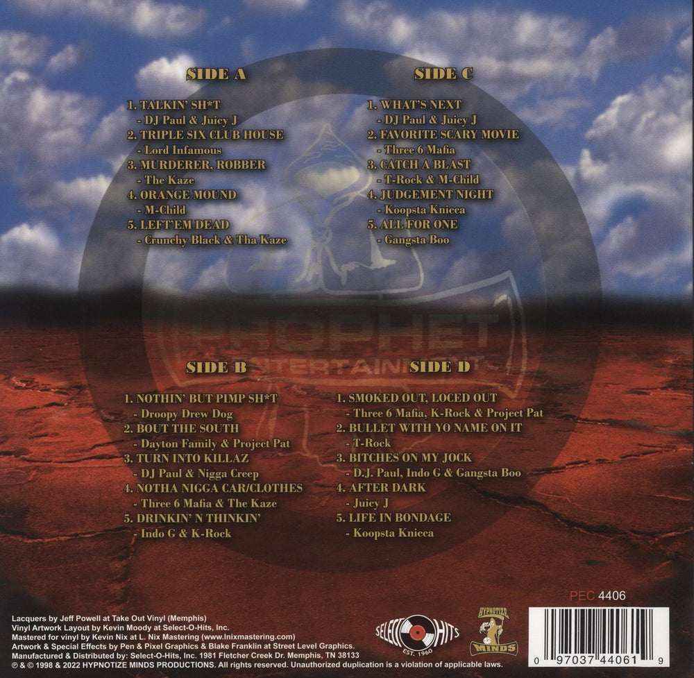 Three 6 Mafia Body Parts - Red Vinyl US 2-LP vinyl record set (Double LP Album)