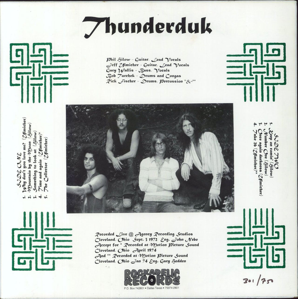 Thunderduk Thunderduk US vinyl LP album (LP record)