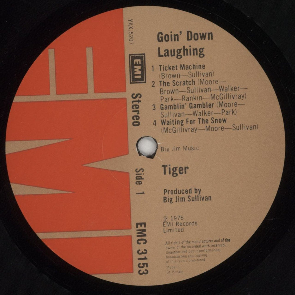 Tiger (70s) Goin' Down Laughing UK vinyl LP album (LP record) TGRLPGO373018