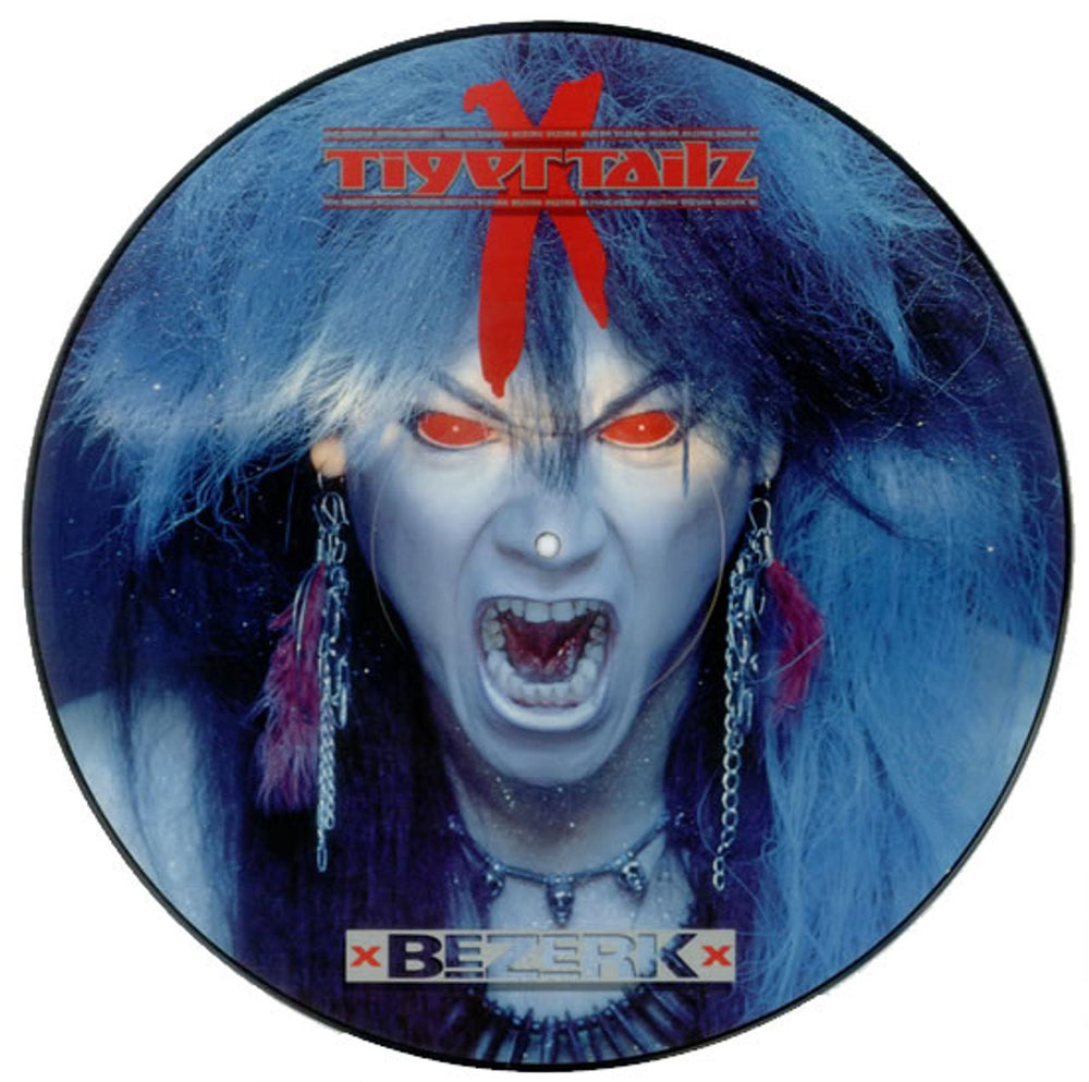 Tigertailz Bezerk UK picture disc LP (vinyl picture disc album) MFN96P