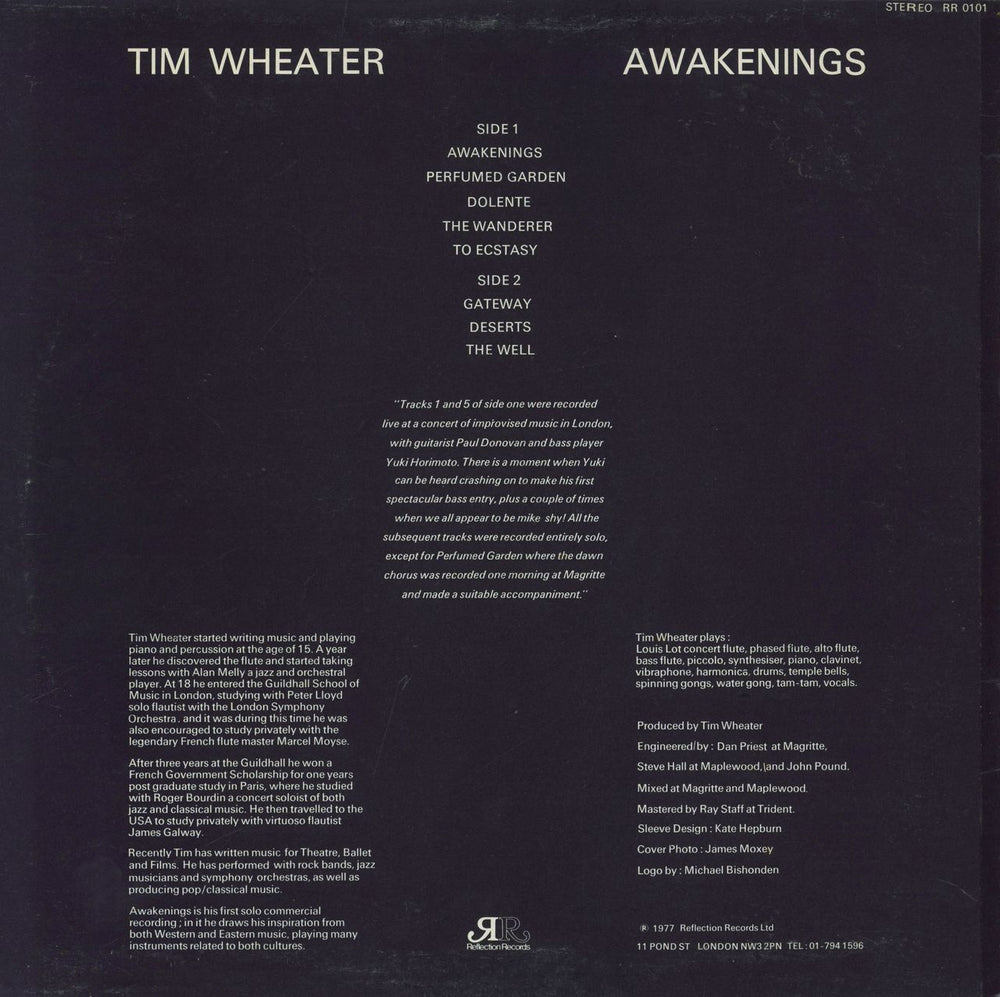 Tim Wheater Awakenings UK vinyl LP album (LP record)