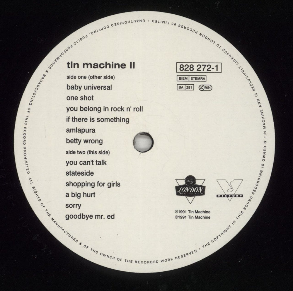 Tin Machine Tin Machine II - stickered sleeve - EX UK vinyl LP album (LP record) TINLPTI676059