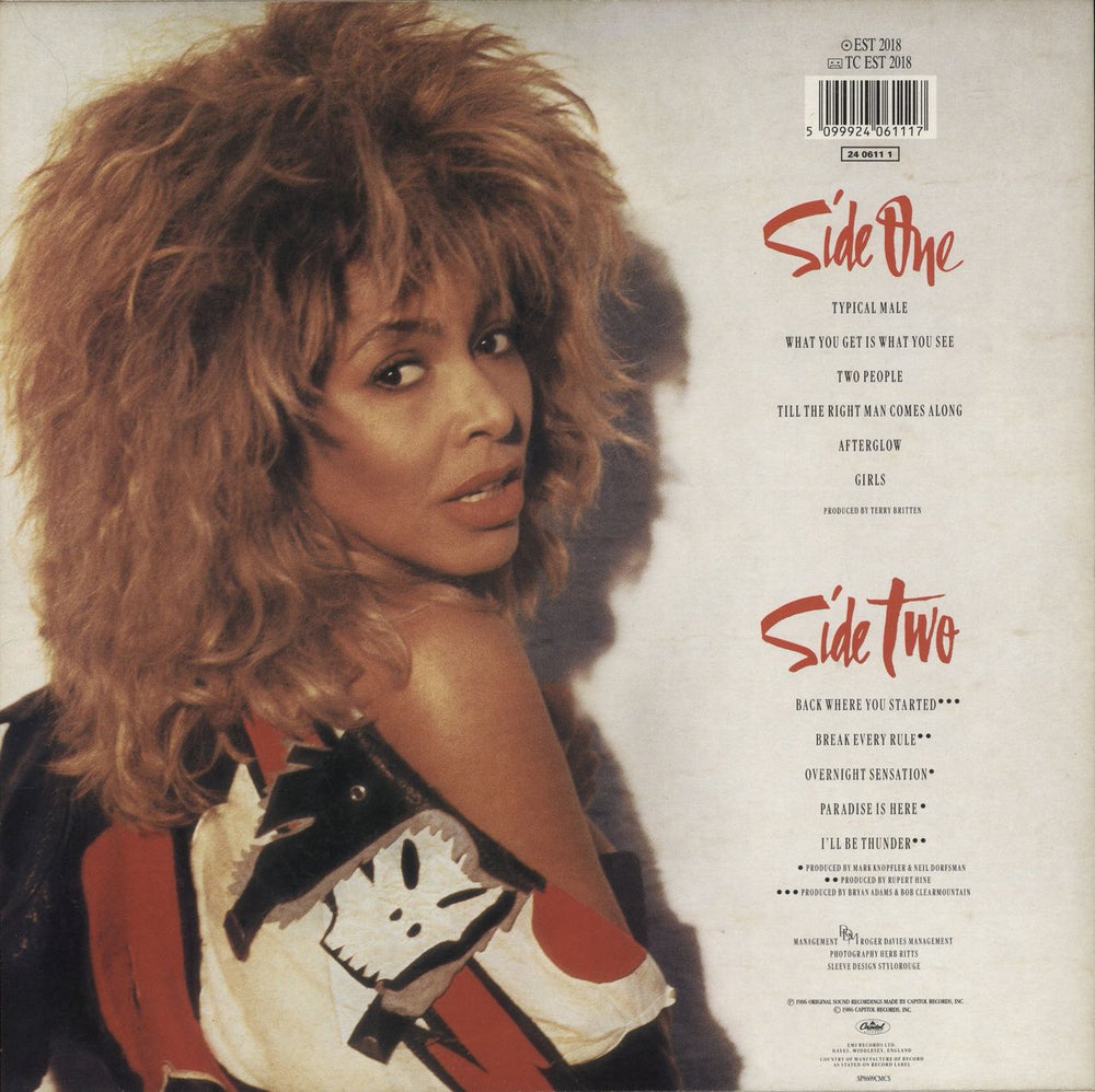 Tina Turner Break Every Rule UK vinyl LP album (LP record) 5099924061117