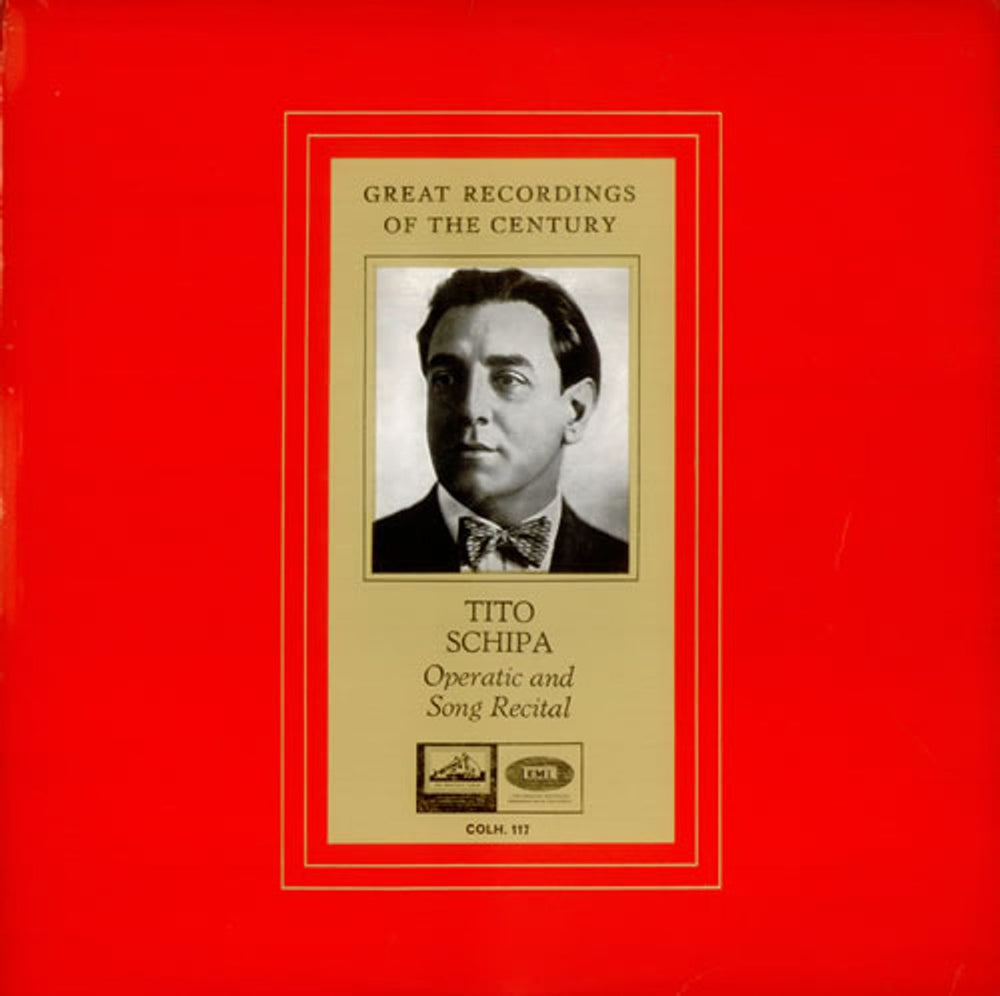 Tito Schipa Operatic and Song Recital UK vinyl LP album (LP record) COLH117