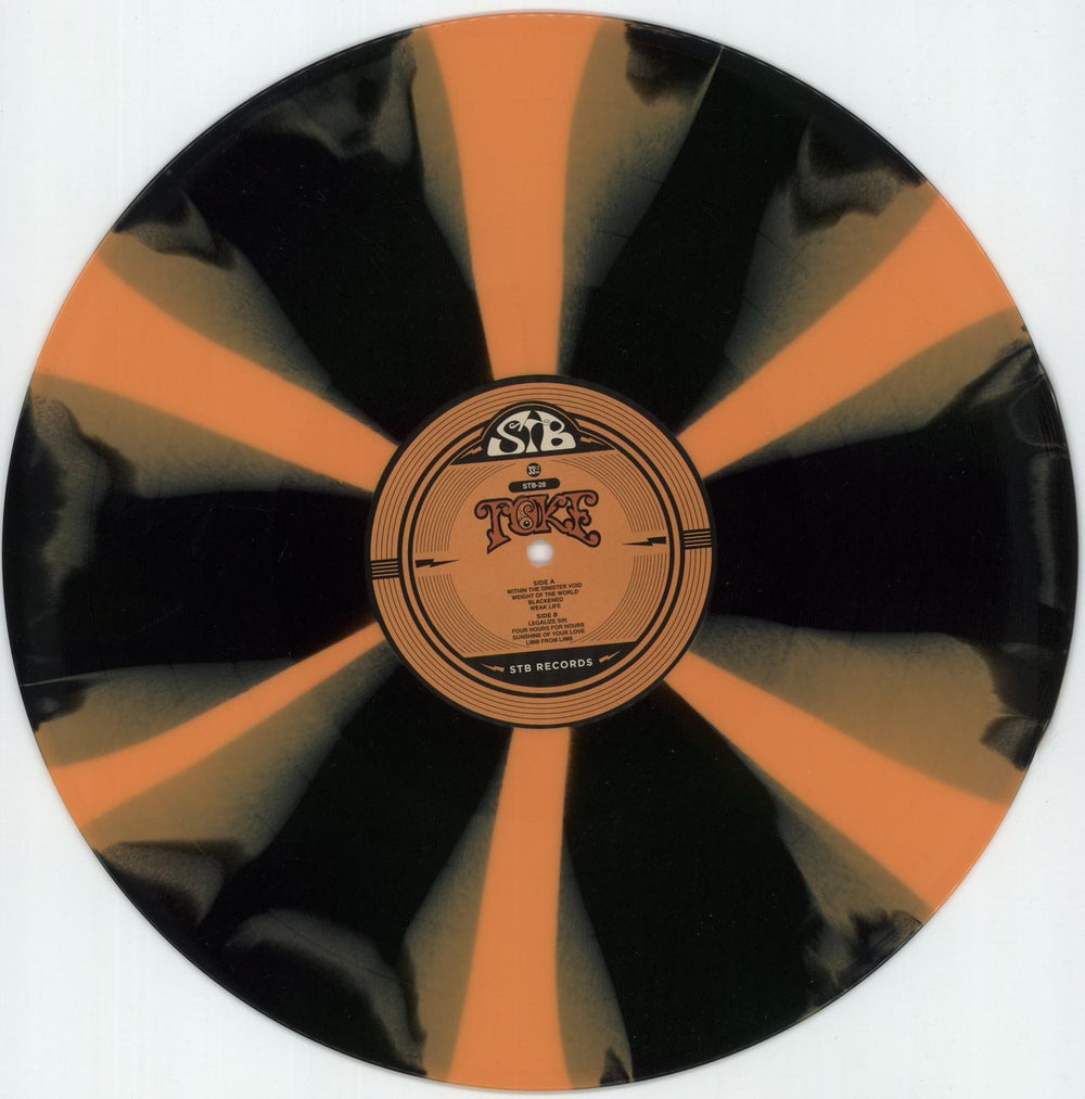 Toke Orange - Orange & Black Pinwheel Vinyl US vinyl LP album (LP record) 93MLPOR873152
