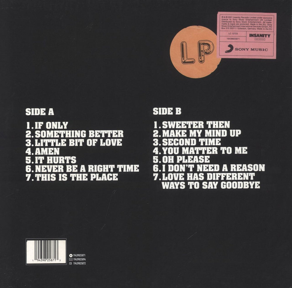 Tom Grennan Evering Road UK vinyl LP album (LP record) 194398259017