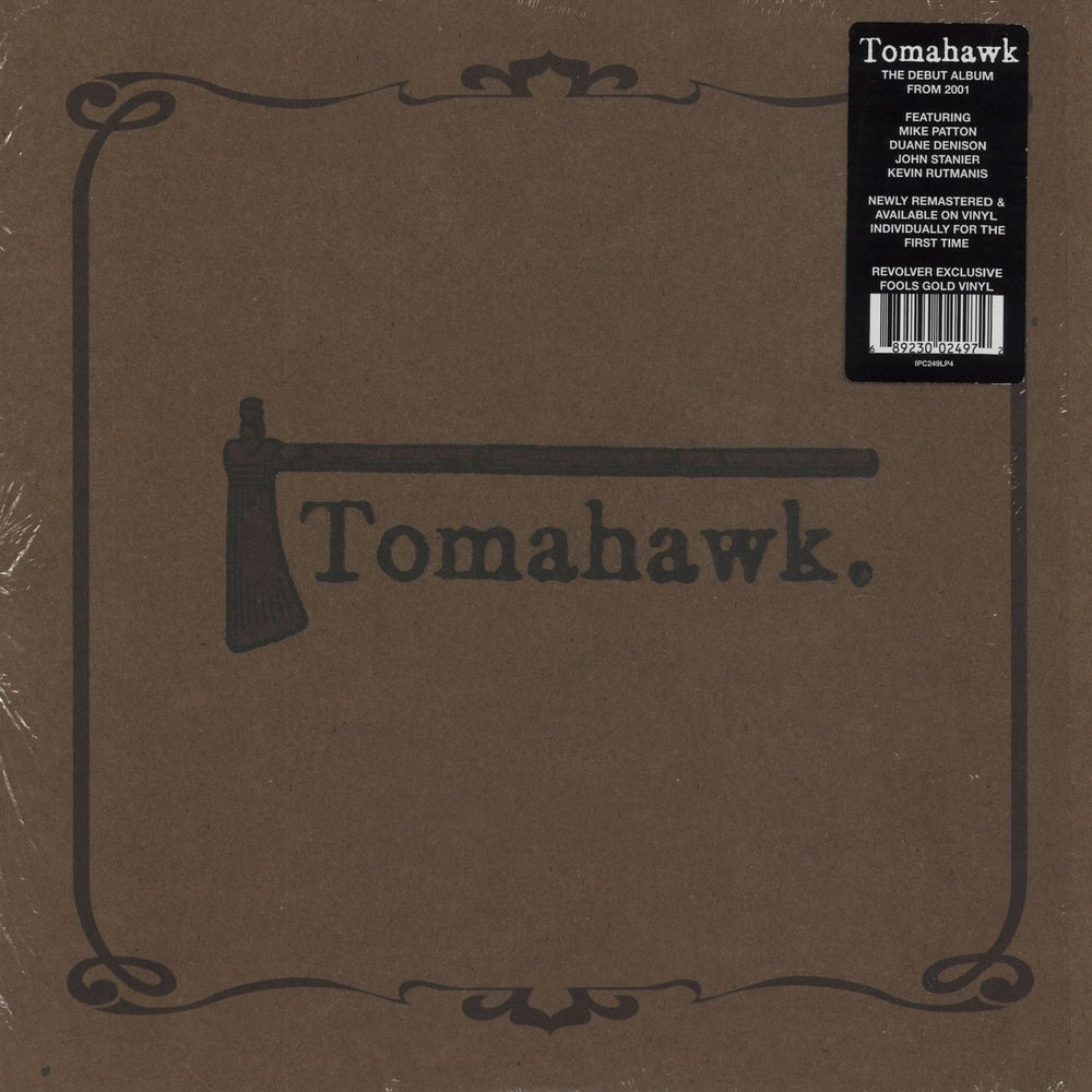 Tomahawk Tomahawk - Gold Vinyl US vinyl LP album (LP record) IPC249LP4