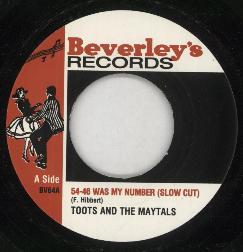 Toots & The Maytals 54-46 Was My Number (Slow Cut) UK 7" vinyl single (7 inch record / 45)