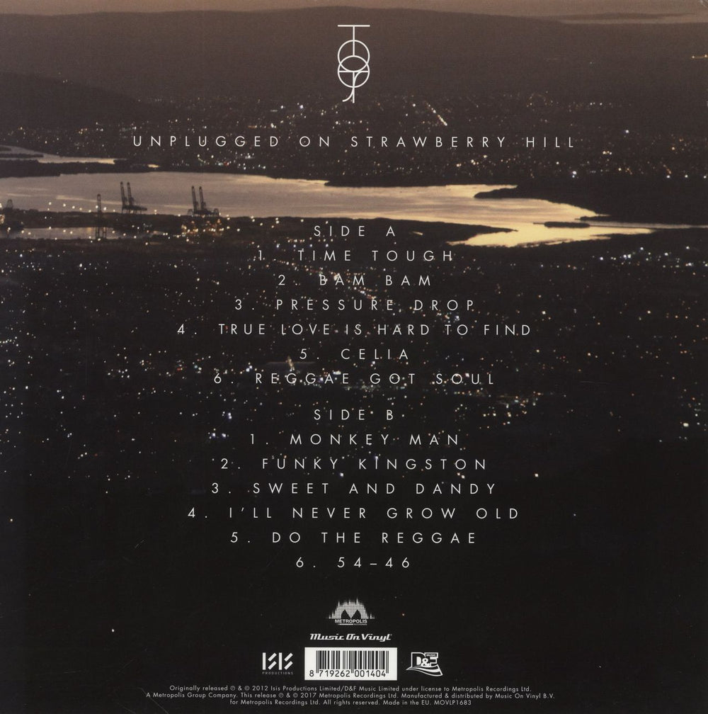 Toots & The Maytals Unplugged On Strawberry Hill - 180 Gram UK vinyl LP album (LP record) 8719262001404