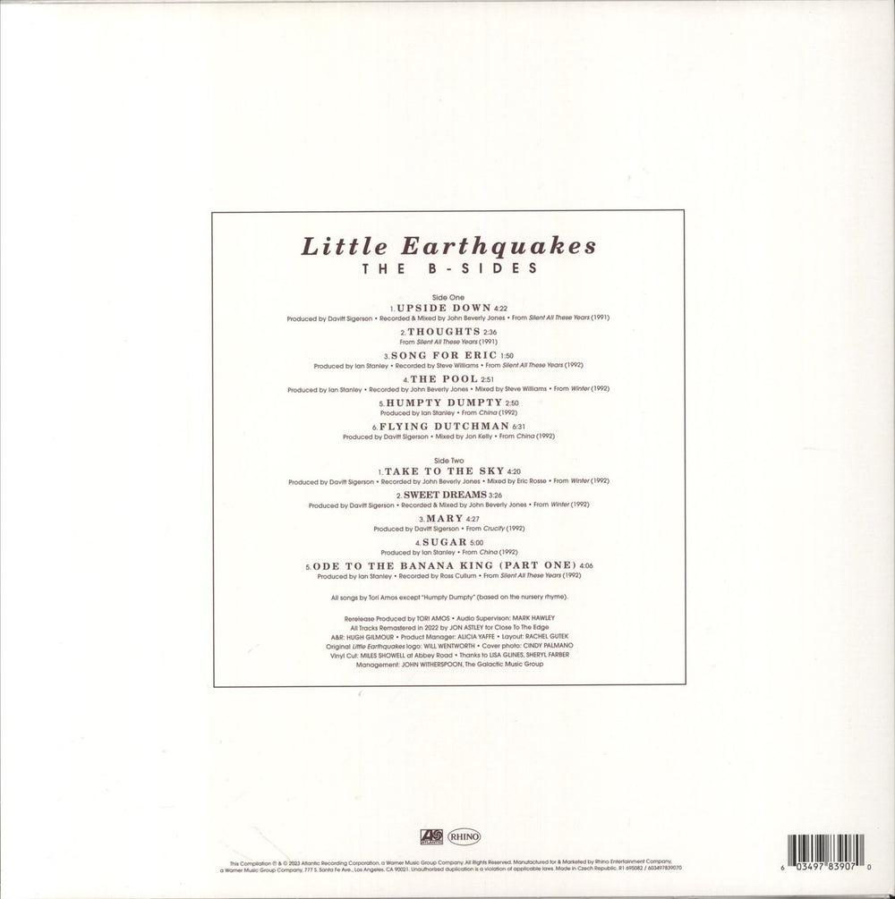 Tori Amos Little Earthquakes - The B-Sides - RSD23 UK vinyl LP album (LP record) 603497839070