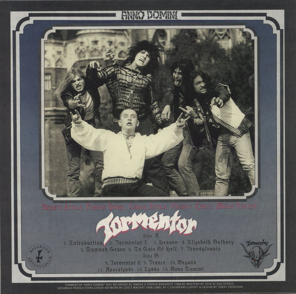 Tormentor Anno Domini Hungarian vinyl LP album (LP record) 3663663011652