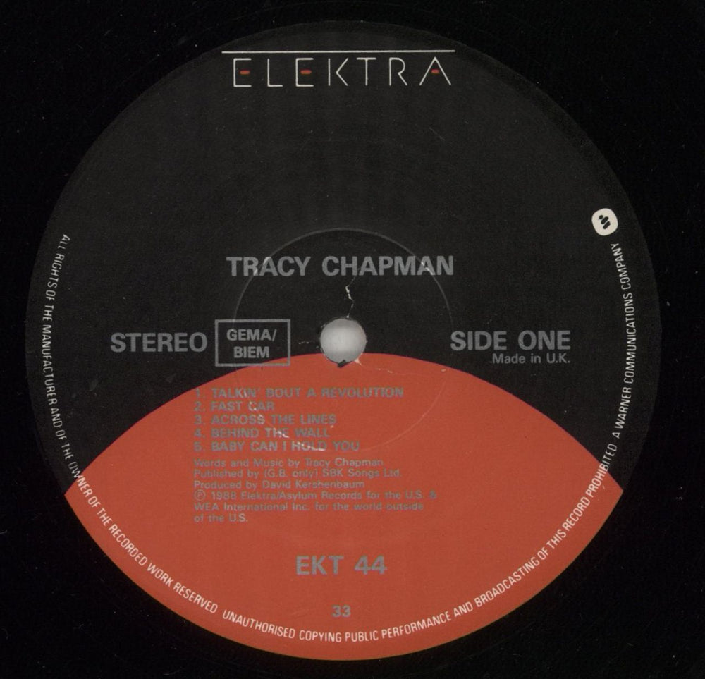Tracy Chapman Tracy Chapman German vinyl LP album (LP record) TRALPTR578363