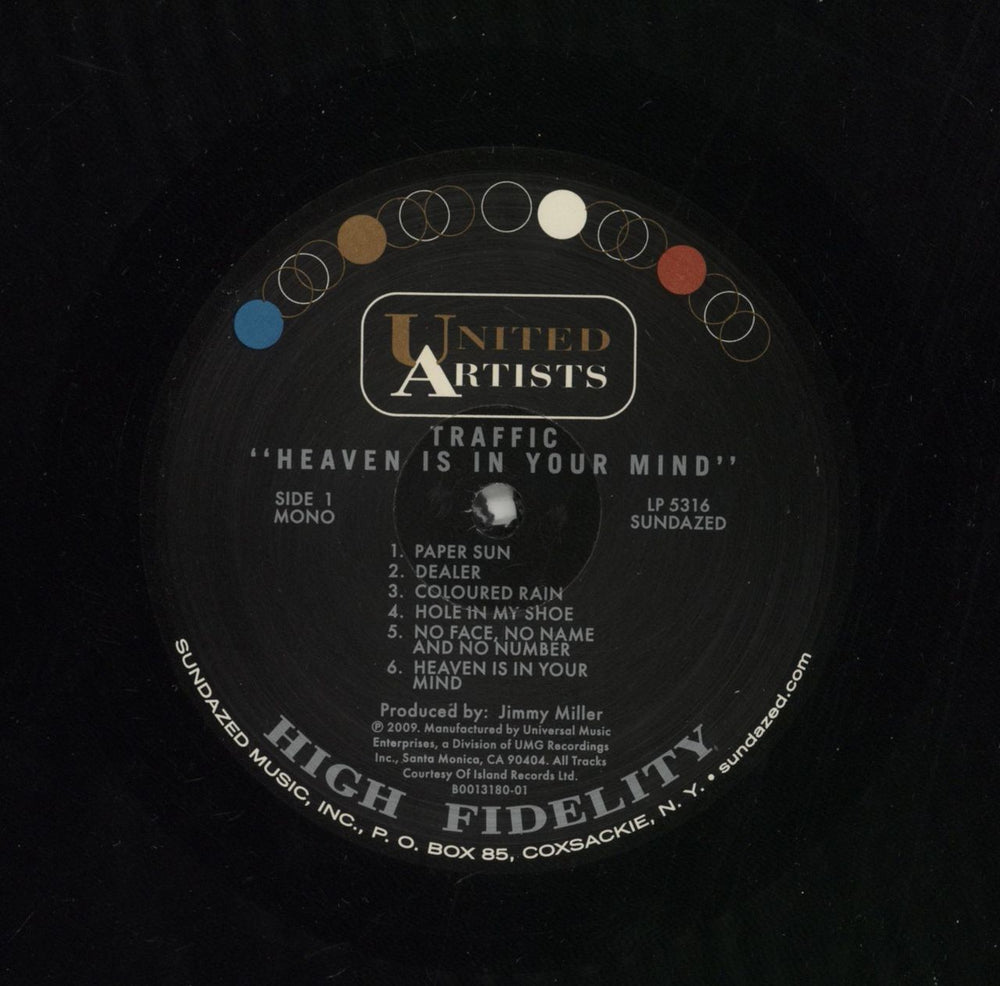 Traffic Heaven Is In Your Mind - 180gm US vinyl LP album (LP record) TRFLPHE868307