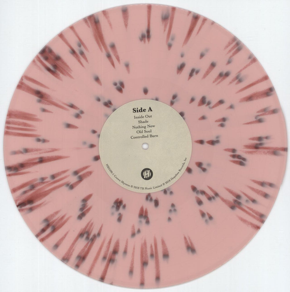 Trash Boat Crown Shyness - Pink Splatter Vinyl - Autographed UK vinyl LP album (LP record) 55CLPCR875499