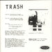 Trash On And On With Lou Reed US 7" vinyl single (7 inch record / 45)